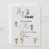 Vrienden verzamelen kaart (Voorkant)