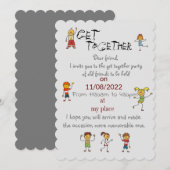 Vrienden verzamelen kaart (Voorkant / Achterkant)