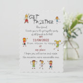 Vrienden verzamelen kaart (Staand voorkant)