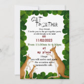 Vrienden verzamelen uitnodiging (Voorkant)