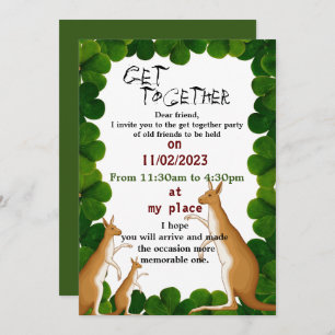 Vrienden verzamelen uitnodiging