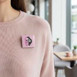 Vrienden Vierkante Button 5,1 Cm