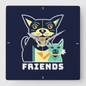 Vrienden Vierkante Klok (Voorkant)