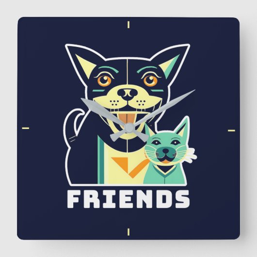 Vrienden Vierkante Klok (Voorkant)