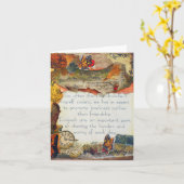 Vrienden Vlinders Bloemen Gemengde Media Collage Kaart (Gele Bloem)