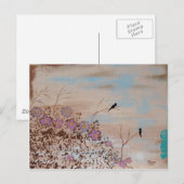 Vrienden - vogels op bijkantoren briefkaart (Voorkant / Achterkant)