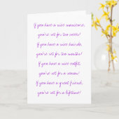 Vrienden voor altijd kaart (Gele Bloem)