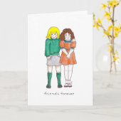 Vrienden voor altijd kaart (Gele Bloem)