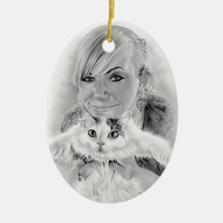 Vrienden voor altijd Kat Keramisch Ornament