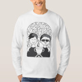 Vrienden voor altijd koffie t-shirt (Voorkant)