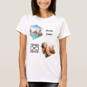 Vrienden voor altijd oneindige foto namen t-shirt (Voorkant)