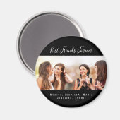 Vrienden voor altijd zwarte fotonamen magneet (Voorkant / Achterkant)