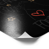 Vrienden voor eeuwig beste vriend houdt van vriend foto afdruk (Hoek)