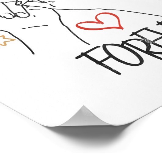 Vrienden voor eeuwig beste vriend houdt van vriend poster (Hoek)