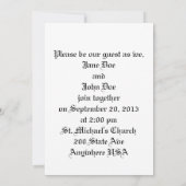 Vrienden voor eeuwig huwelijksuitnodiging kaart (Achterkant)