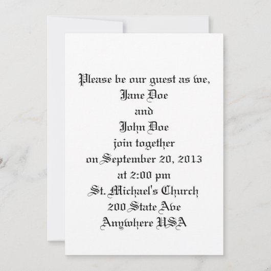 Vrienden voor eeuwig huwelijksuitnodiging kaart (Achterkant)