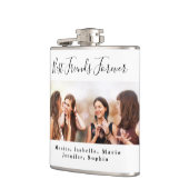 Vrienden voor eeuwig zwart heupfles (Links)