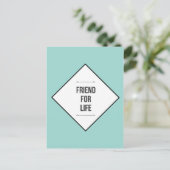 Vrienden voor het leven briefkaart (Staand voorkant)