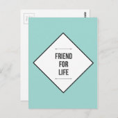 Vrienden voor het leven briefkaart (Voorkant / Achterkant)