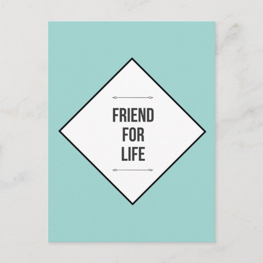 Vrienden voor het leven briefkaart (Voorkant)