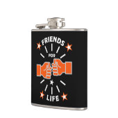 Vrienden voor het leven heupfles (Links)