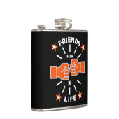 Vrienden voor het leven heupfles (Rechts)
