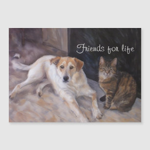 Vrienden voor het Leven Hond en Kat Magnetische Ka