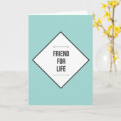 Vrienden voor het leven kaart (Gele Bloem)