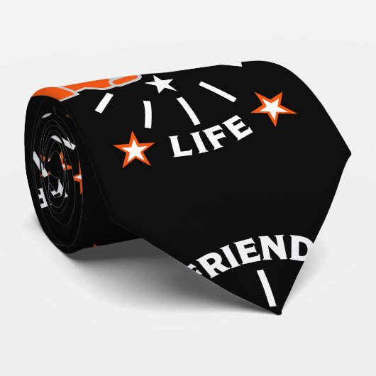 Vrienden voor het leven stropdas (Opgerold)