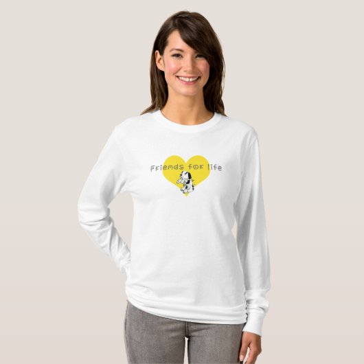 Vrienden voor het leven t-shirt (Voorkant volledig)