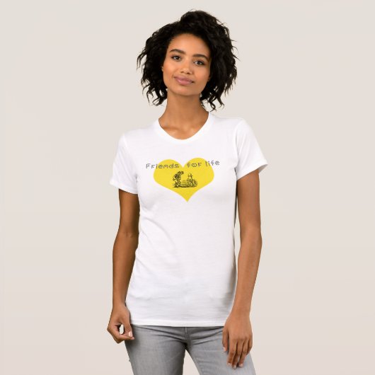 Vrienden voor het leven t-shirt (Voorkant volledig)