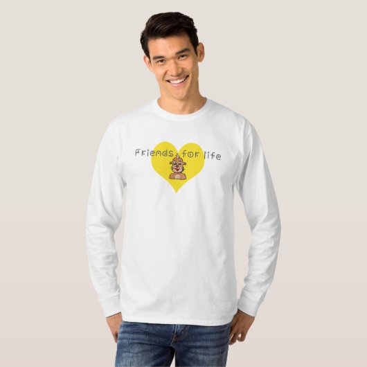 Vrienden voor het leven t-shirt (Voorkant volledig)