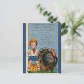 vrienden voor nu kind turkije Thanksgiving Briefkaart (Staand voorkant)