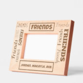 Vrienden Vriendschap Aangepaste namen Gegraveerde Lijstjes (Links)