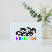 "Vrienden" Vriendschap Briefkaart (Staand voorkant)