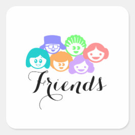 "Vrienden" Vriendschap,  Stickers