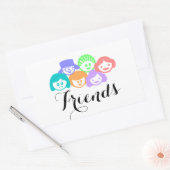 "Vrienden" Vriendschap, Stickers (Envelop)
