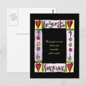 VRIENDEN VRIJ. BRIEFKAART (Voorkant / Achterkant)