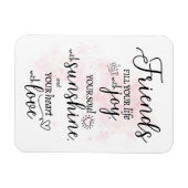 Vrienden vullen je leven met vreugde magneet (Horizontaal)