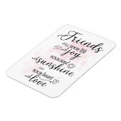 Vrienden vullen je leven met vreugde magneet (Linkerzijde)