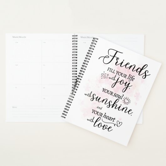Vrienden vullen je leven met vreugde planner (Display)