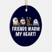 Vrienden Warm Mijn Hart Keepsake Ornament (Rechts)