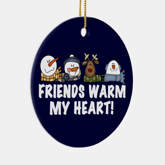 Vrienden Warm Mijn Hart Keepsake Ornament (Rechts)