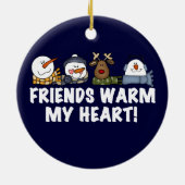 Vrienden Warm Mijn Hart Keepsake Ornament (Achterkant)