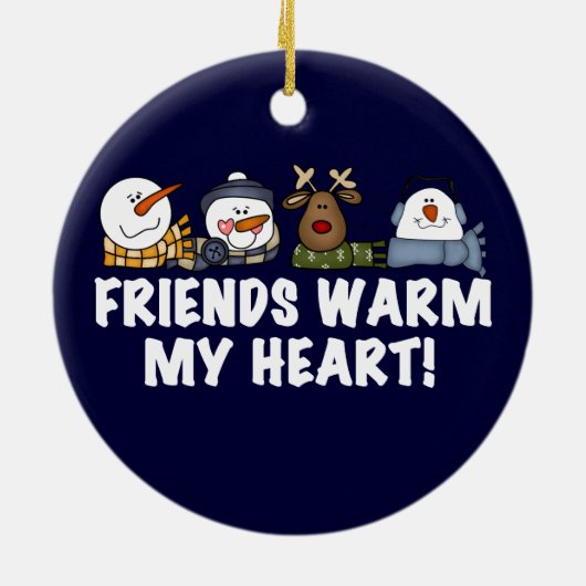 Vrienden Warm Mijn Hart Keepsake Ornament (Achterkant)