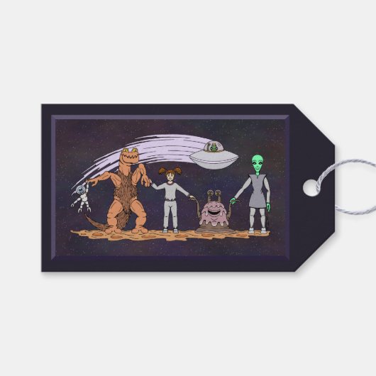 Vrienden, wat er ook aan de hand is cadeaulabel (Voorkant (Horizontaal))