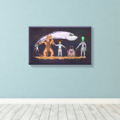 Vrienden, wat er ook aan de hand is canvas afdruk (Insitu (Houten vloer))