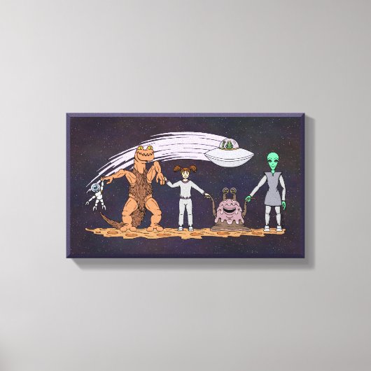 Vrienden, wat er ook aan de hand is canvas afdruk (Voorkant)