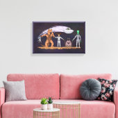 Vrienden, wat er ook aan de hand is canvas afdruk (Insitu (Woonkamer))