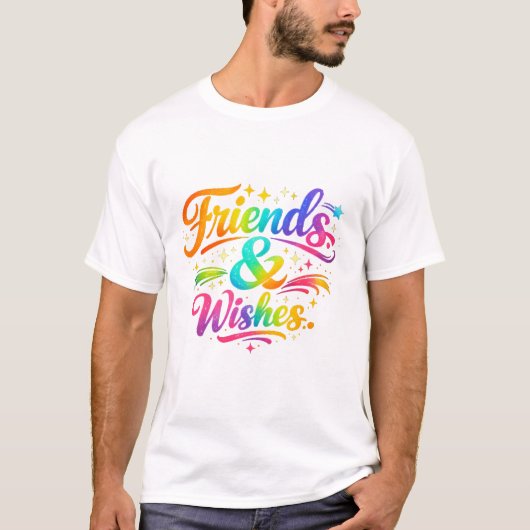 "Vrienden & Wensen." T-shirt (Voorkant)